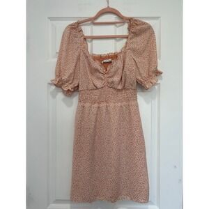 Abercrombie & Fitch peach mini Sundress Boho‎ summer concert dress size Medium